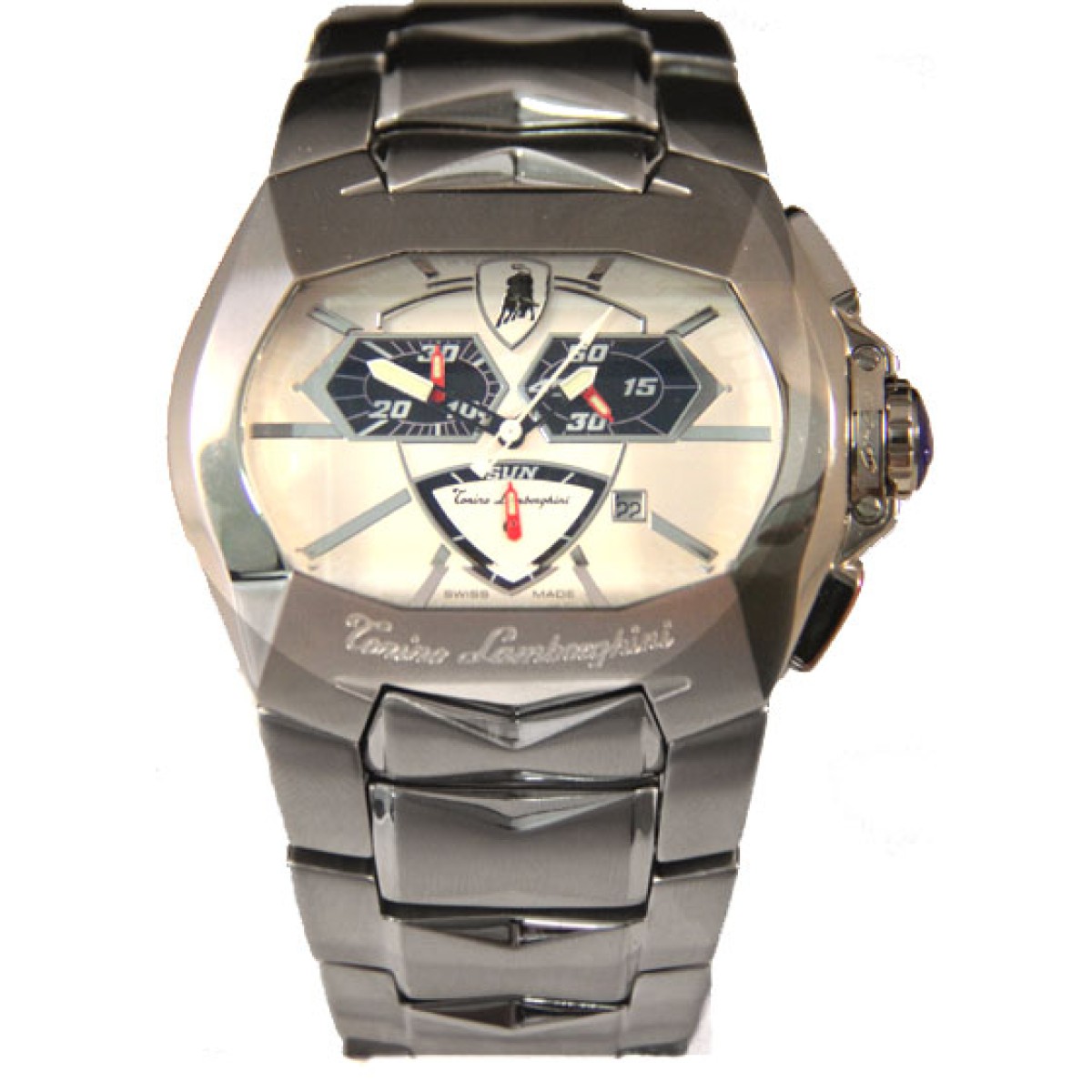 Relogio lamborghini prata Clearance