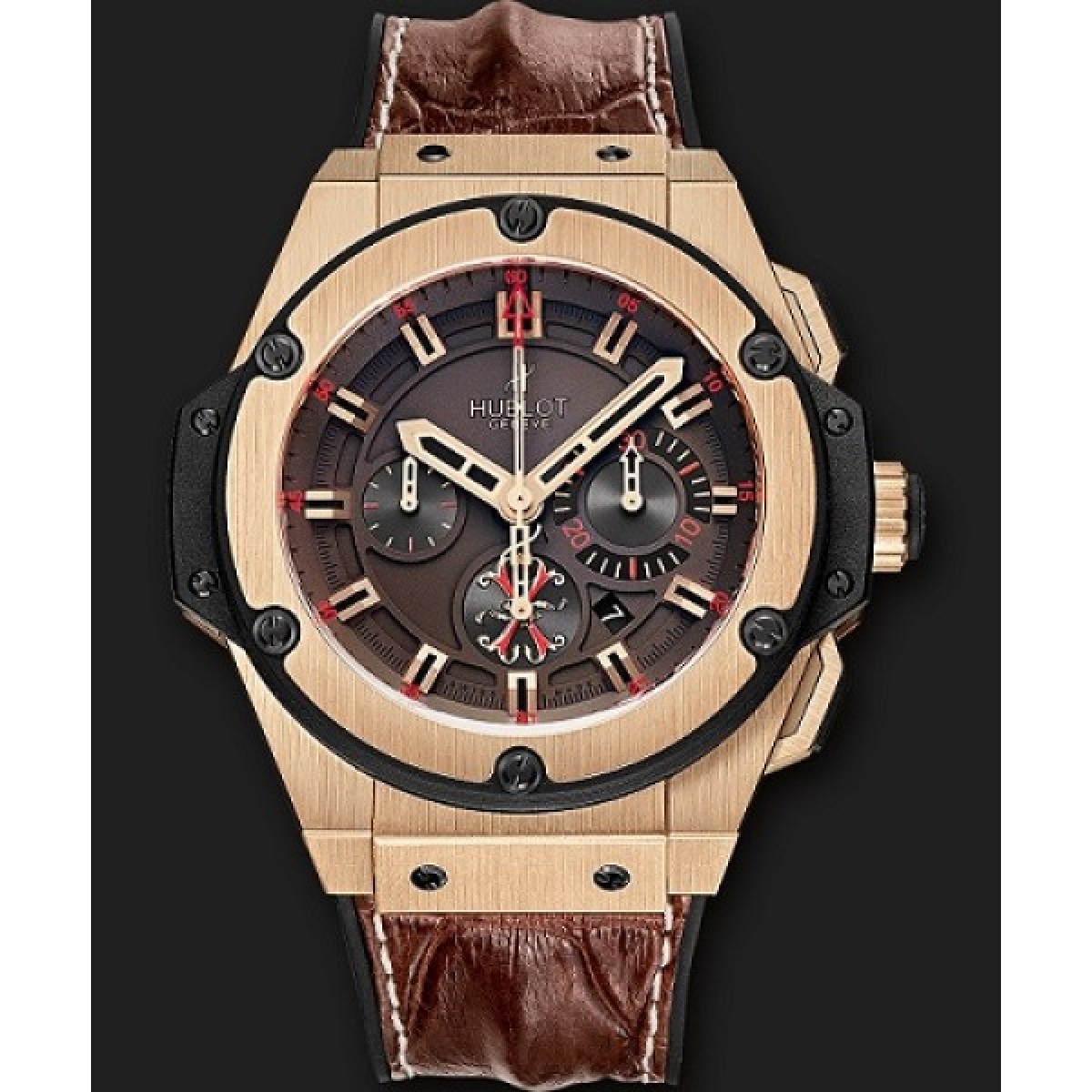 relogio hublot marrom