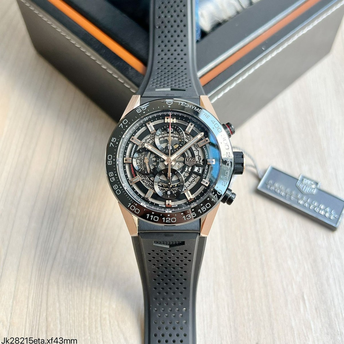 SUPER CLONE M QUINA ETA TAG HEUER CARRERA 01 ROSE 43MM