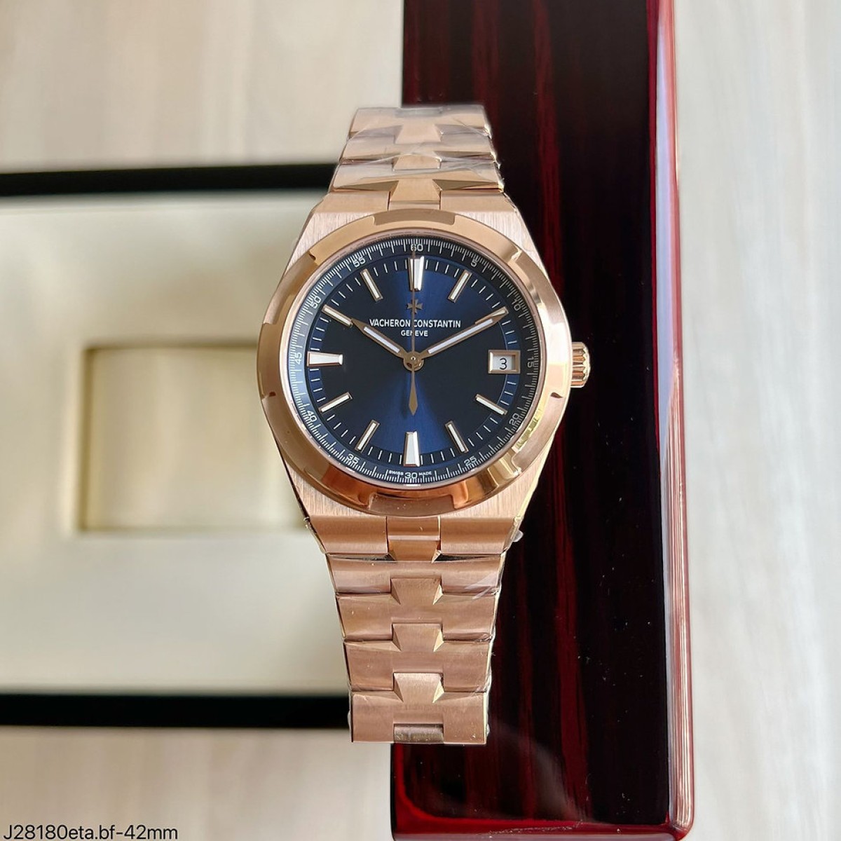SUPER CLONE M QUINA ETA VACHERON CONSTANTIN OVERSEAS ROSE AZUL