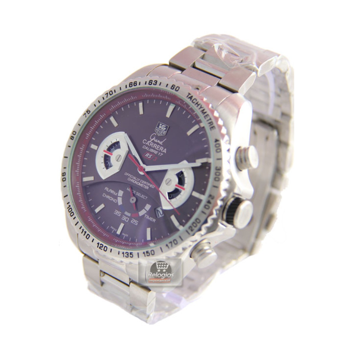 Rel gio R plica Tag Heuer Carrera Calibre 17 Rs3 Marrom