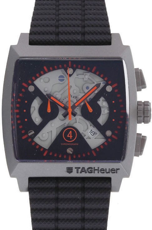 Relógio Réplica Tag Heuer Monaco Titanium Orange