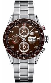 Réplica Relógio Tag Heuer Carrera 16 Marron