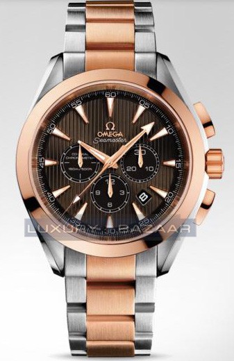 Relógio Réplica Omega Aqua Terra Chronograph