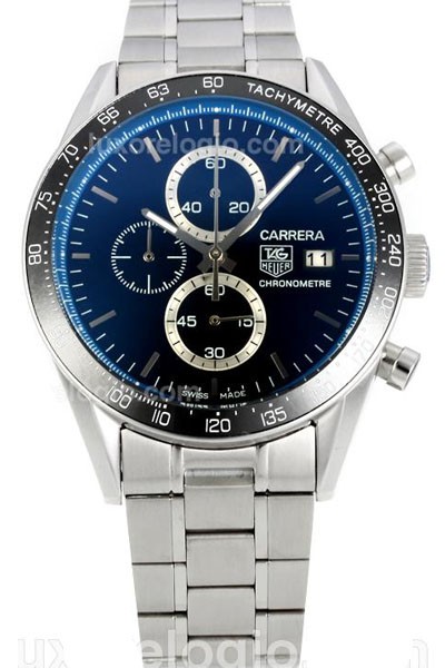 Relógio Réplica Tag Heuer Carrera Brad Pit Azul