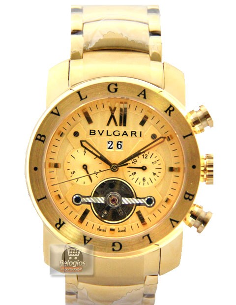 Relógio Réplica Bulgari X Men Gold