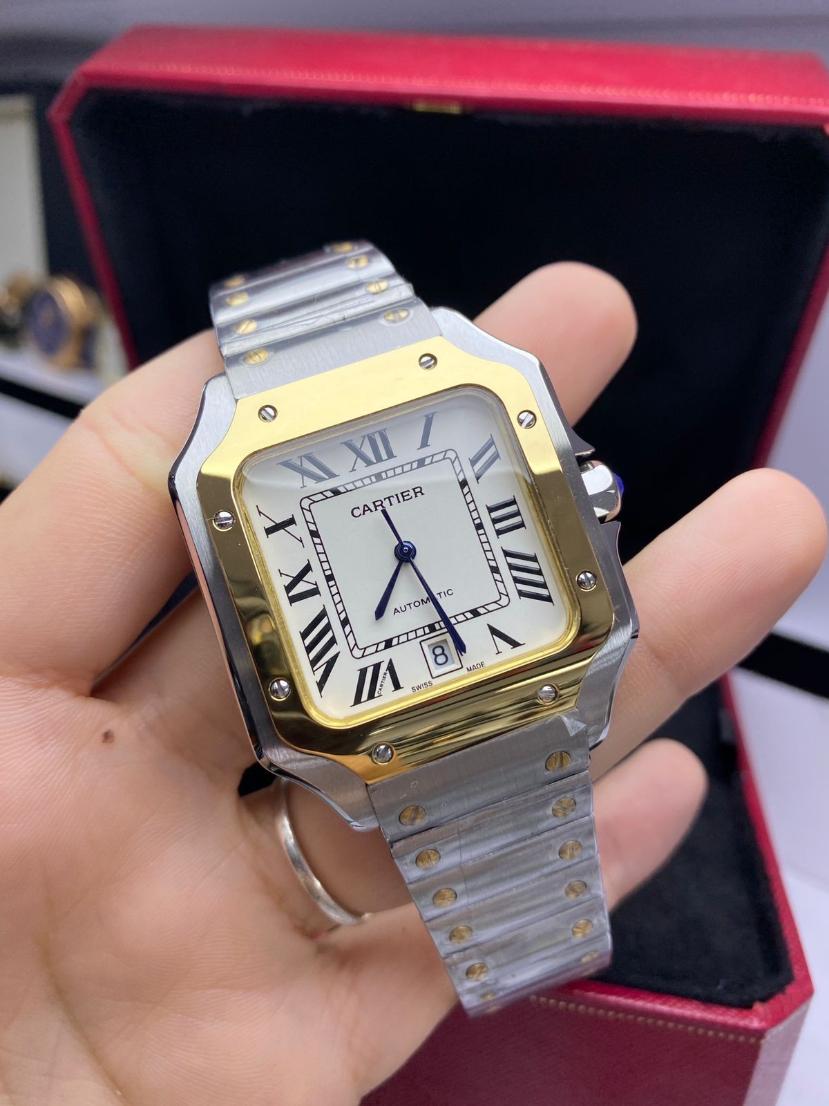  Replica de Relogio Cartier Santos 