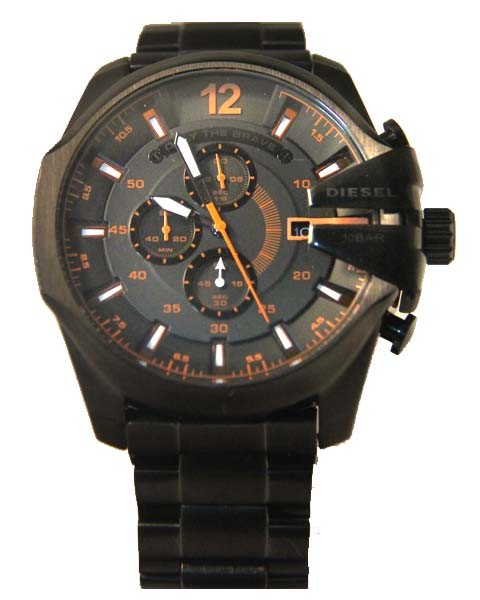 Relógio Réplica Diesel Only The Brave Preto Orange