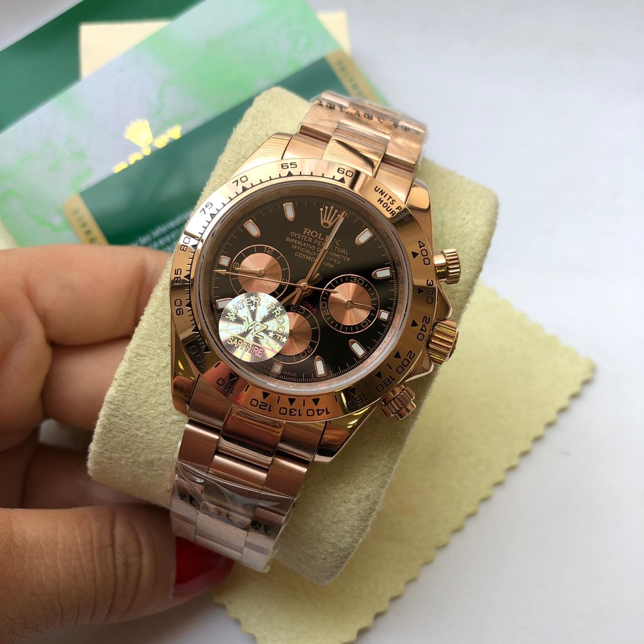 Réplica de Relógio Rolex Daytona Rose