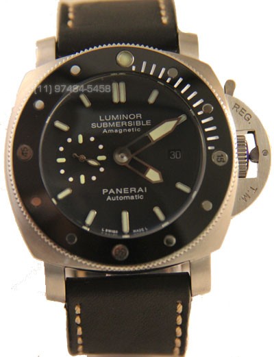 Relógio Réplica Panerai Submersible Cerâmica Black