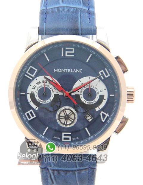 Relógio Réplica Montblanc Chronograph Azul
