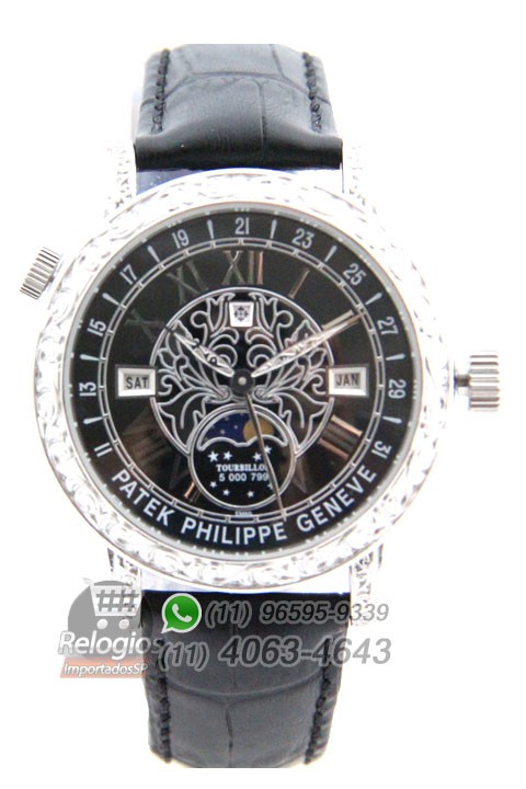 Relógio Réplica Patek Philippe Esquelete Geneve
