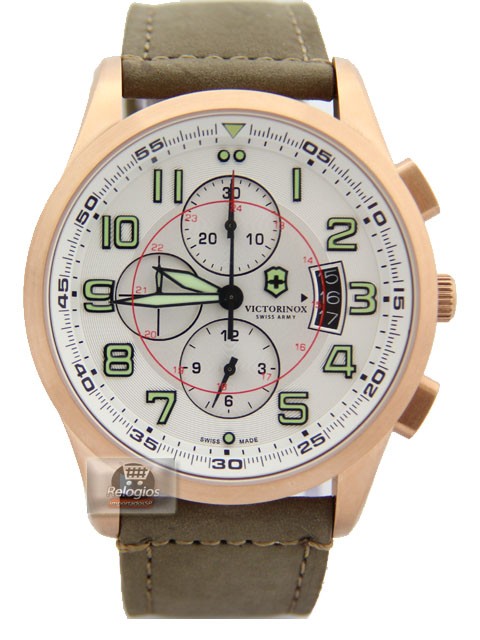 Relógio Réplica Victor Inox Rosê Branco