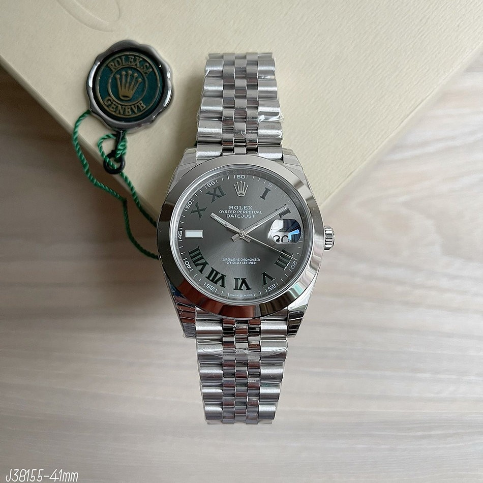 SUPER CLONE MÁQUINA ETA - ROLEX DATEJUST WIMBLEDON JUBILEE 41MM