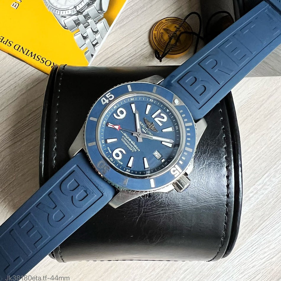  SUPER CLONE MÁQUINA ETA - BREITLING SUPEROCEAN 44MM AZUL