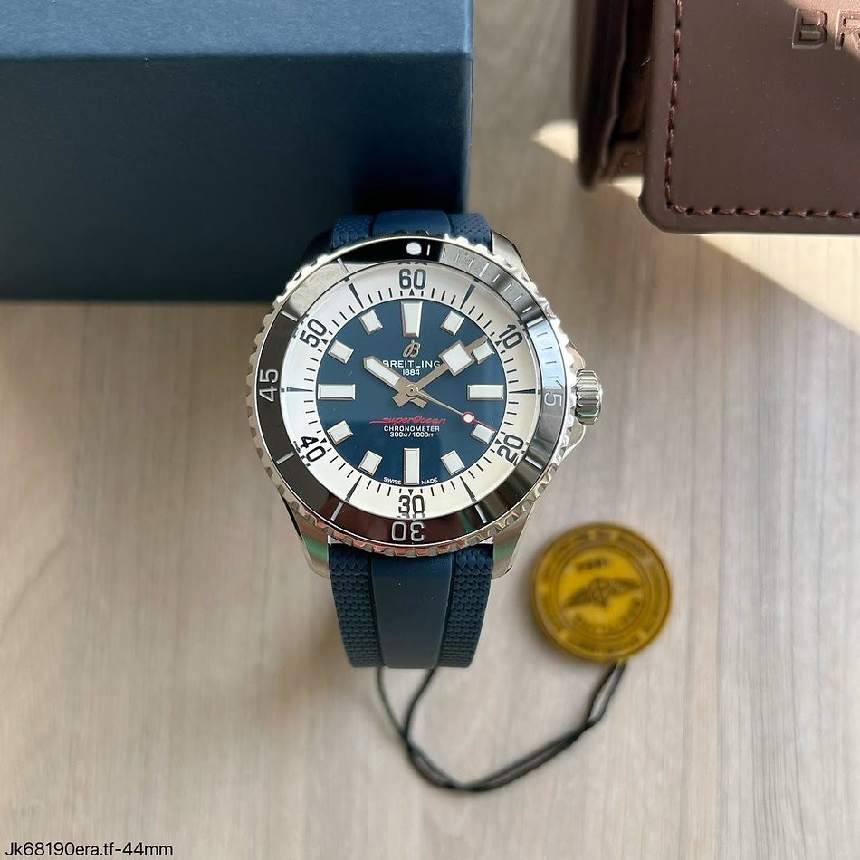  SUPER CLONE MÁQUINA ETA - BREITLING SUPEROCEAN AZUL 44MM