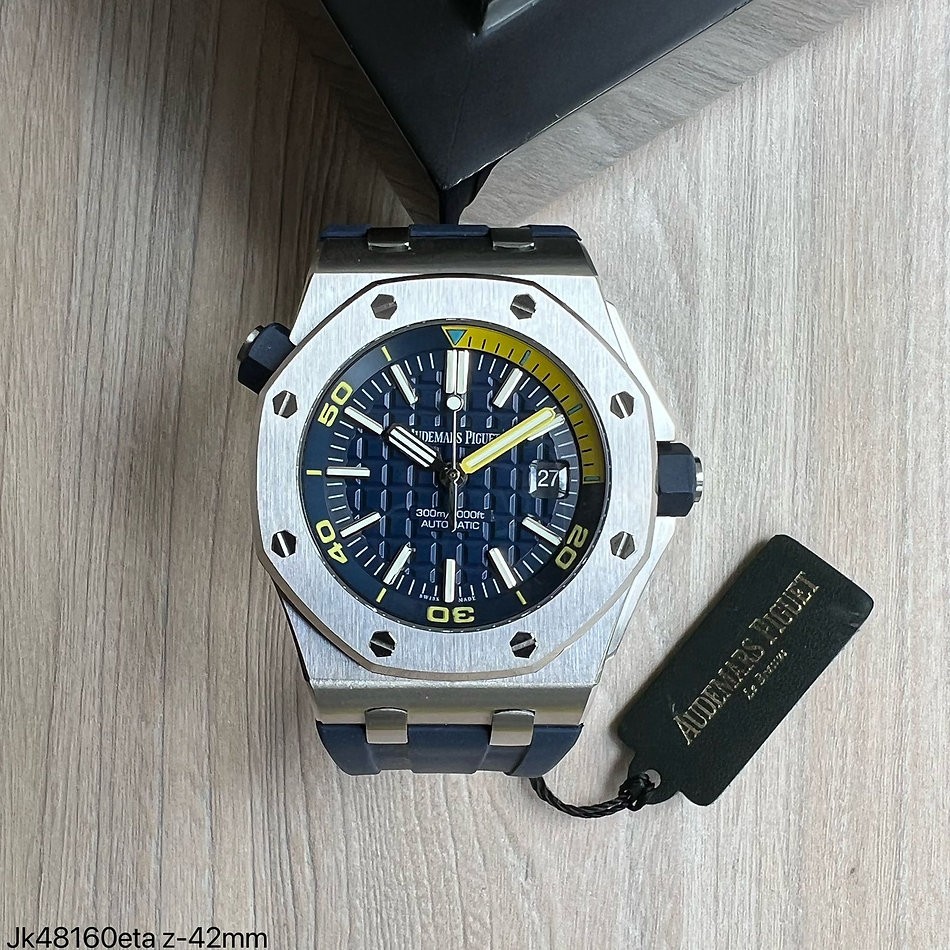  SUPER CLONE MÁQUINA ETA - AUDEMARS PIGUET ROYAL OAK OFFSHORE DIVER AZUL 42MM