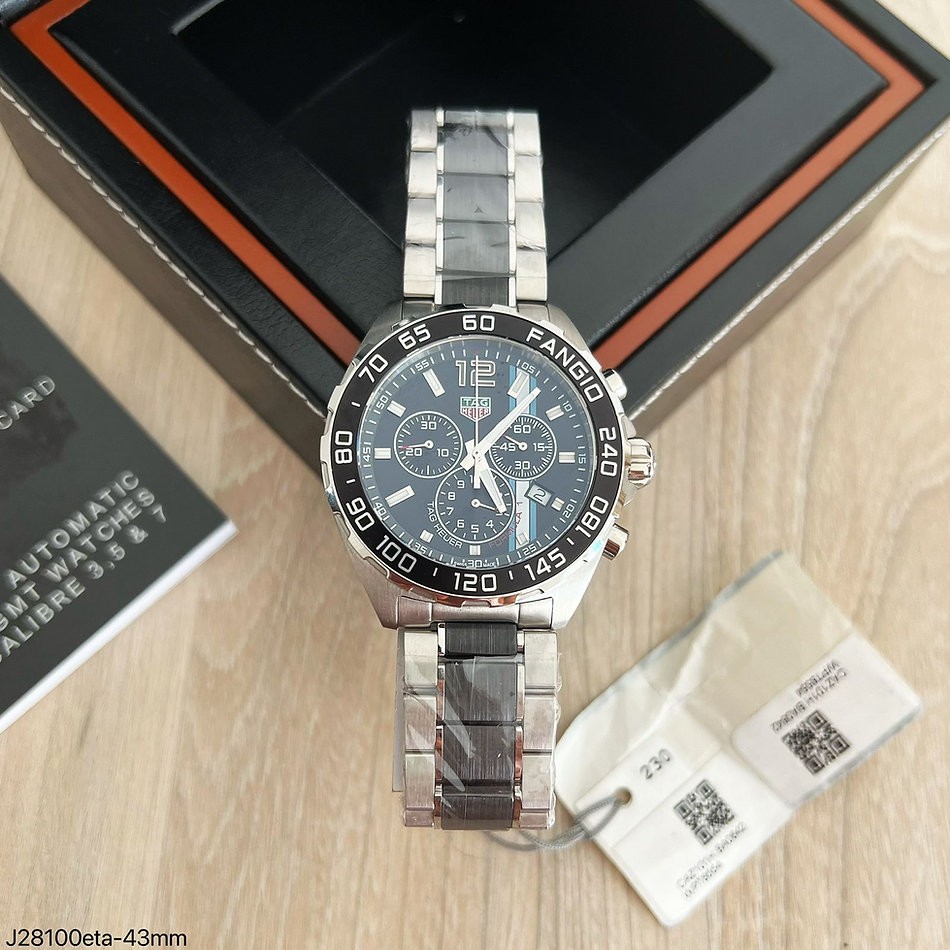  SUPER CLONE MÁQUINA ETA - TAG HEUER FORMULA 1 FANGIO 43MM