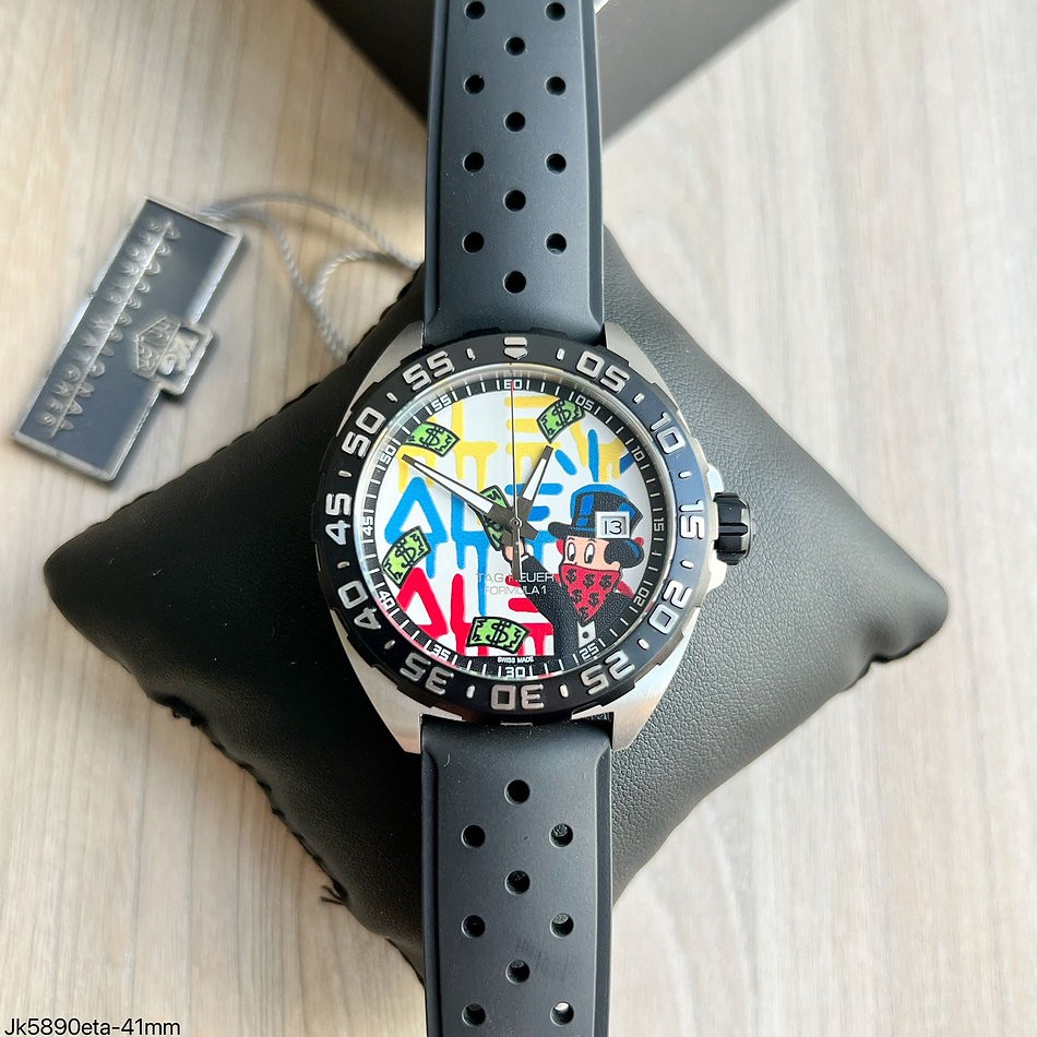  SUPER CLONE MÁQUINA ETA - TAG HEUER FORMULA 1 ALEC MONOPOLY 41MM