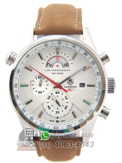 Relógio Réplica Tag Heuer Carrera Rs3 White ( New )