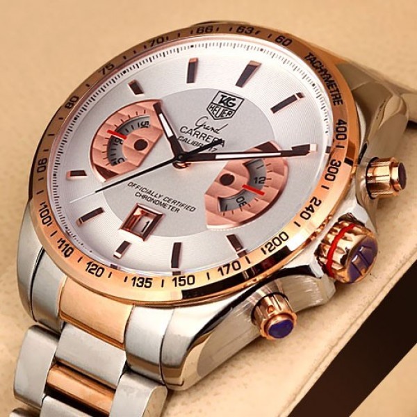 Relógio Réplica Tag Heuer Grand Carrera Calibre17 Rose