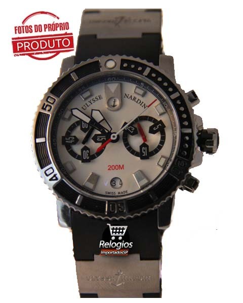 Relógio Réplica Ulysse Nardin White Black