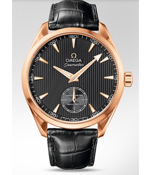 Relógio Réplica Omega Seamaster Aqua Terrra Gold Black