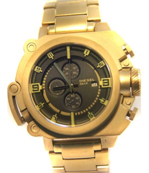 Relógio Réplica Diesel Batman Dourado Black