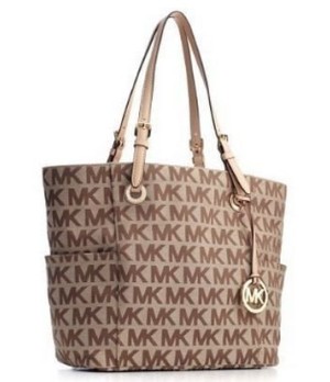 Réplica de Bolsa Mk Logo Print Signature Tote