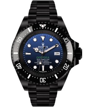 Relógio Réplica Rolex Deepsea D-Blue Black