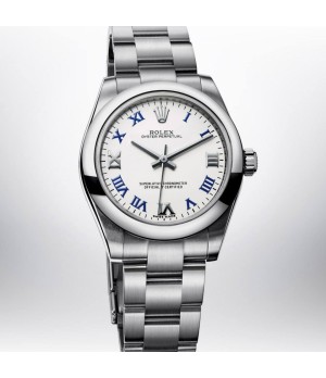 Relógio Réplica Rolex Oyster Perpetual White Blue