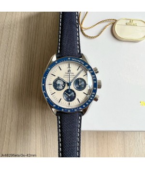  SUPER CLONE MÁQUINA ETA - OMEGA SPEEDMASTER PROFESSIONAL SNOOPY 42MM AZUL