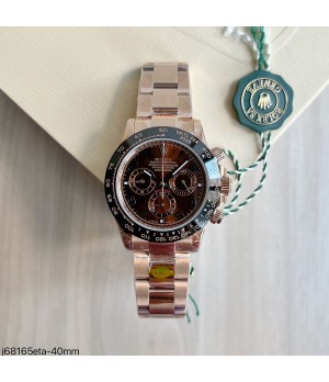 SUPER CLONE MÁQUINA ETA -ROLEX DAYTONA ROSE 40MM 