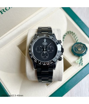 SUPER CLONE MÁQUINA ETA - ROLEX DAYTONA BLAKEN PRETO 40MM