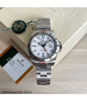 SUPER CLONE MÁQUINA ETA - ROLEX EXPLORER II BRANCO 42MM