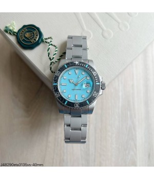 SUPER CLONE MÁQUINA ETA - ROLEX SUBMARINER DIW AZUL 40MM