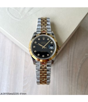  SUPER CLONE MÁQUINA ETA - ROLEX DATEJUST JUBILEE BRILHANTE 41MM