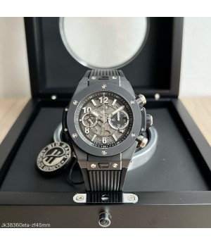  SUPER CLONE MÁQUINA ETA - HUBLOT BIG BANG UNICO PRETO 45MM