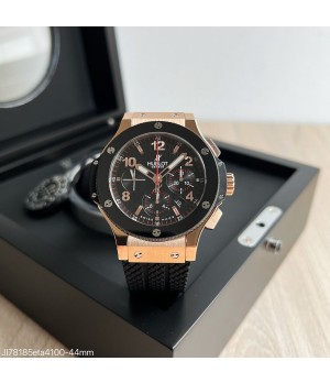  SUPER CLONE MÁQUINA ETA - HUBLOT BIG BANG 44MM ROSE PRETO