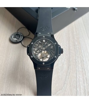  SUPER CLONE MÁQUINA ETA - HUBLOT BIG BANG PRETO TOURBILLON 44MM