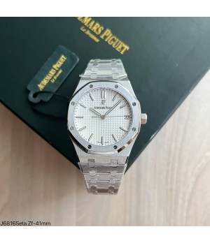  SUPER CLONE MÁQUINA ETA - AUDEMARS PIGUET ROYAL OAK 41MM BRANCO 