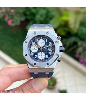  SUPER CLONE MÁQUINA ETA - AUDEMARS PIGUET ROYAL OAK OFFSHORE 42MM AZUL