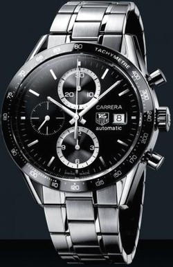 Réplica Relógio Tag Heuer Carrera Brad Pit Edition Black Solid Steel