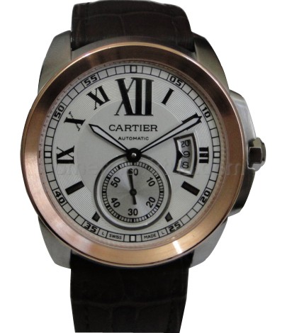 Relógio Réplica Cartier Calibre Rosê