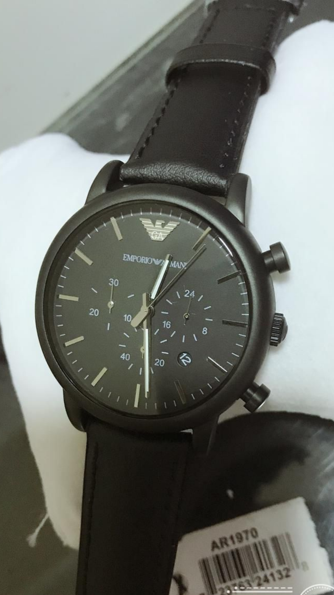 Réplica de Relógio Armani Couro 