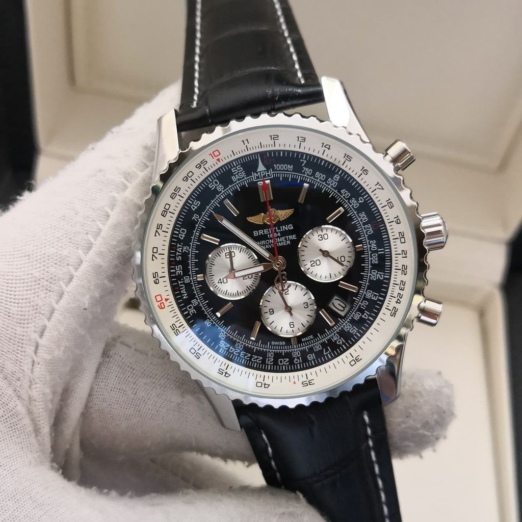 Réplica de Relógio Breitling Navitimer  Couro