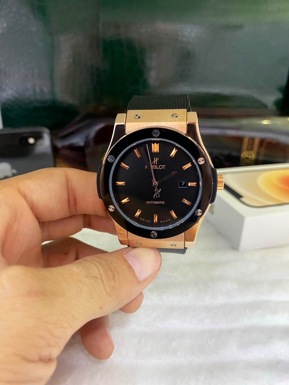 Réplica de Relógio Hublot Fusion Automático 