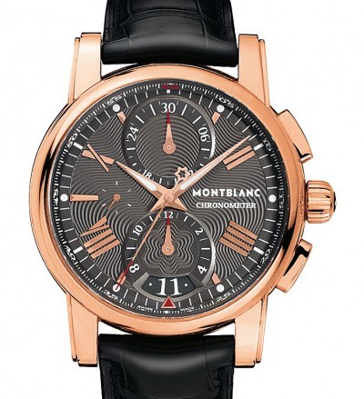 Relógio Réplica Montblanc Chronometer Rose Black