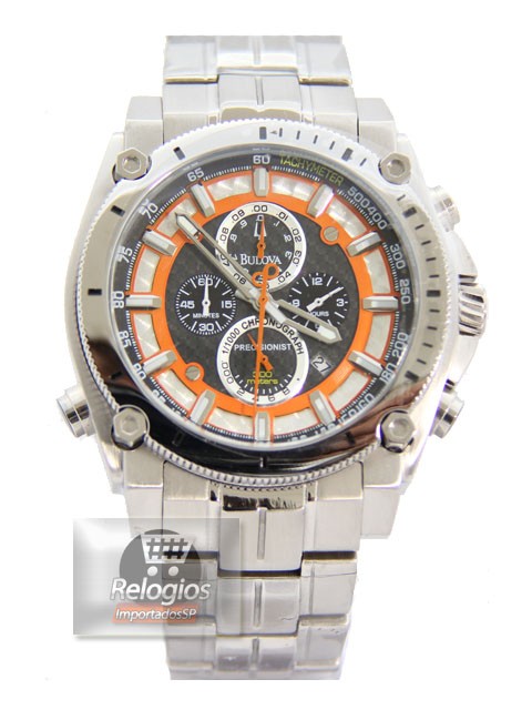 Relógio Réplica Bulova Precisionist Laranja