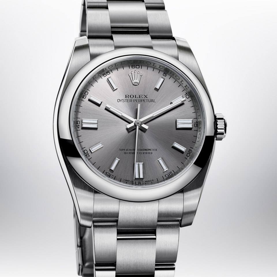 Relógio Réplica Rolex Oyster Perpetual Gray